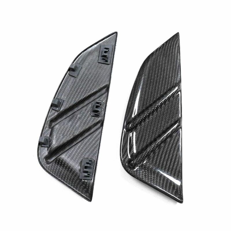 Guardabarros de fibra de carbono para coche, cubierta decorativa para BMW G80 M3 Sedan 2021 2022, Kit de cuerpo de ala de conducto de parachoques lateral, cubierta de alerón de moldura