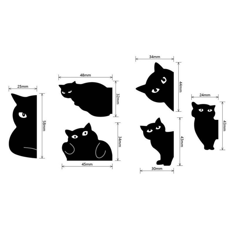 간단한 가정용 검은 고양이 실용적인 학생 문구, 휴대용 선물, 내구성 패션, 아름다운 문학 및 예술, 책갈피