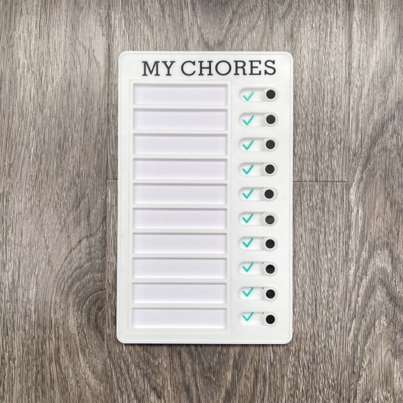 Chore Chart Memo Checkliste Board abnehmbare Message Board täglich zu tun Liste RV Checkliste für Home Routine Planung