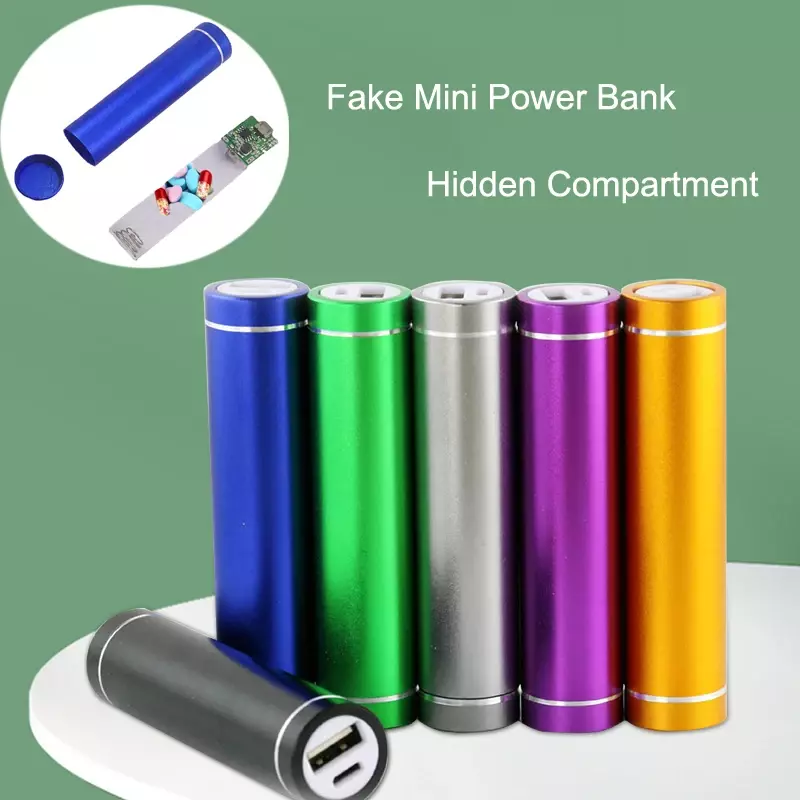 1PCS Fake Mini Power Bank Sight Secret Home Diversion Stash Can Safe Container Hiding Spot ⁣⁣⁣⁣Hidden Storage Compartment Cover