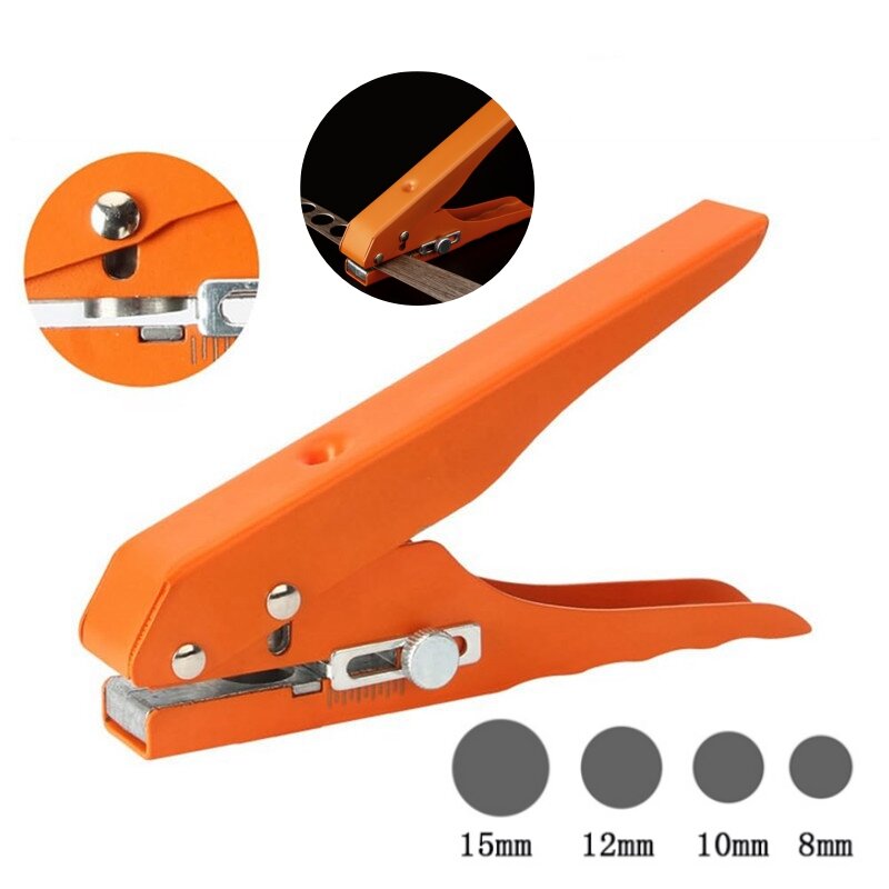Punching Tool 8MM 10MM 12MM 15MM Hole Edge Banding Punch Pliers Screw Cover Hole Hat Woodworking Tool Leather Hole Punch