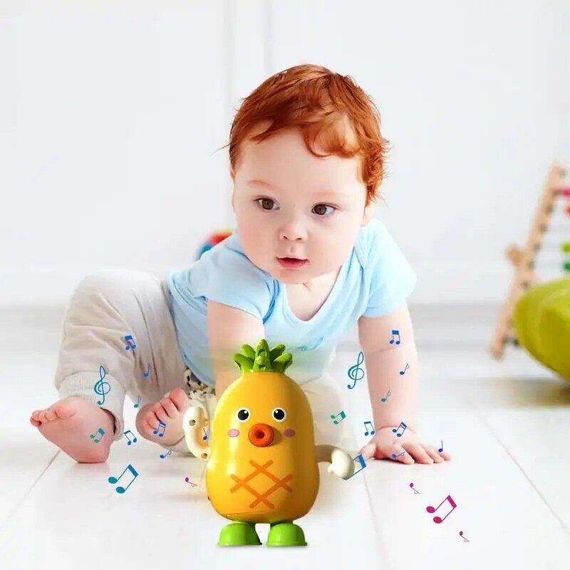 Brinquedo dançante de forma de fruta para crianças, ornamento elétrico com música embutida, brinquedos decorativos interativos