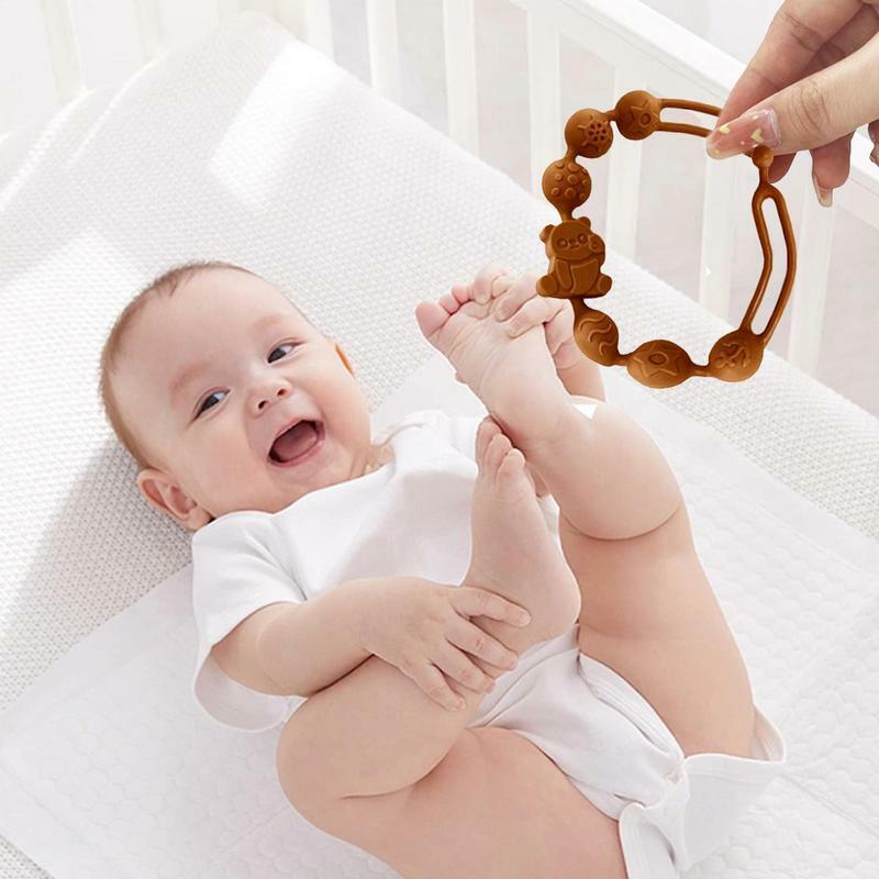 新生児用シリコンチャームブレスレット,通気性,調節可能,食品安全