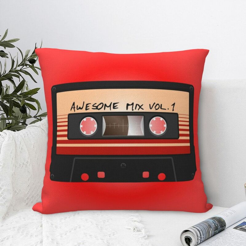 Awesome Mix Vol. 1 Square Pillowcase Pillow Cover Polyester Cushion Zip Decorative Comfort Throw Pillow for Home Living Room