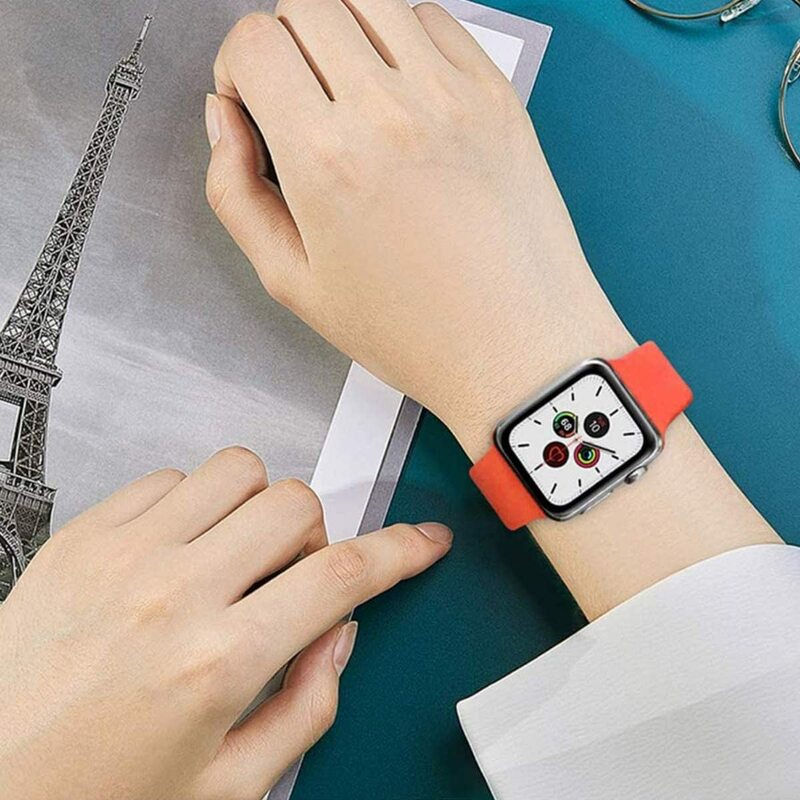 Solo tali jam tangan silikon elastis, untuk Apple Watch seri 9 SE 8 7 6 ultra, 44mm, 40mm, 45mm, 41mm, 38mm, 42mm, 49mm