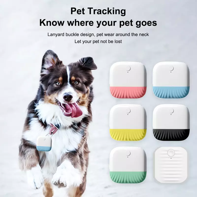 Anti-Loss Loud Noise Alarm Tracker Key, Bluetooth, Dual Ways, Celular, Localizador Recarregável, Ferramentas de posicionamento, Pet, Cão, Gato