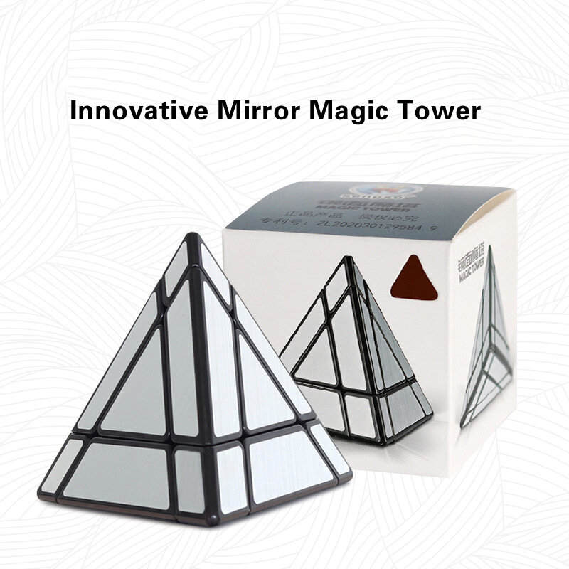 Lustro magiczna wieża magiczne kostki o specjalnym kształcie 3-aby piramidy profesjonalny, elastyczny i gładkie dzieci zabawki edukacyjne dla dzieci