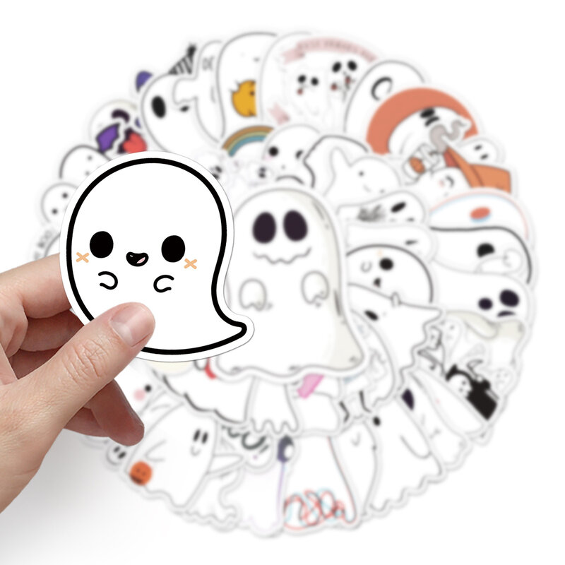 50Pcs Cartoon Ghost Series Graffiti Stickers Suitable for Laptop Helmets Desktop Decoration DIY Stickers Toys Wholesale