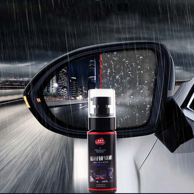 กระจกมองหลังรถยนต์60มล. ตัวทำน้ำท่วมกระจกบังลมหน้าหลังแว่นตาเคลือบสารกันฝน