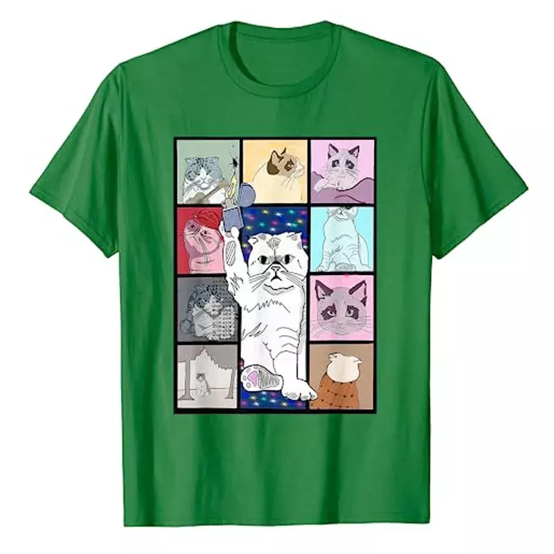 Karma Is A Cat 티셔츠, 재미있는 키티 애호가 그래픽 티 탑, 음악 콘서트 의상, 여성 패션, 귀여운 새끼 고양이 옷, 선물 아이디어