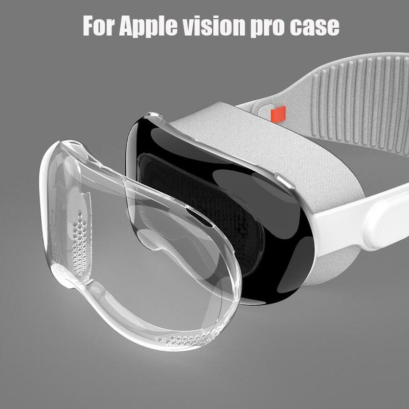 Capa protetora de tela TPU para Apple Vision Pro, Anti-Scratch, estojo protetor transparente, capa protetora, acessórios VR, S2R5
