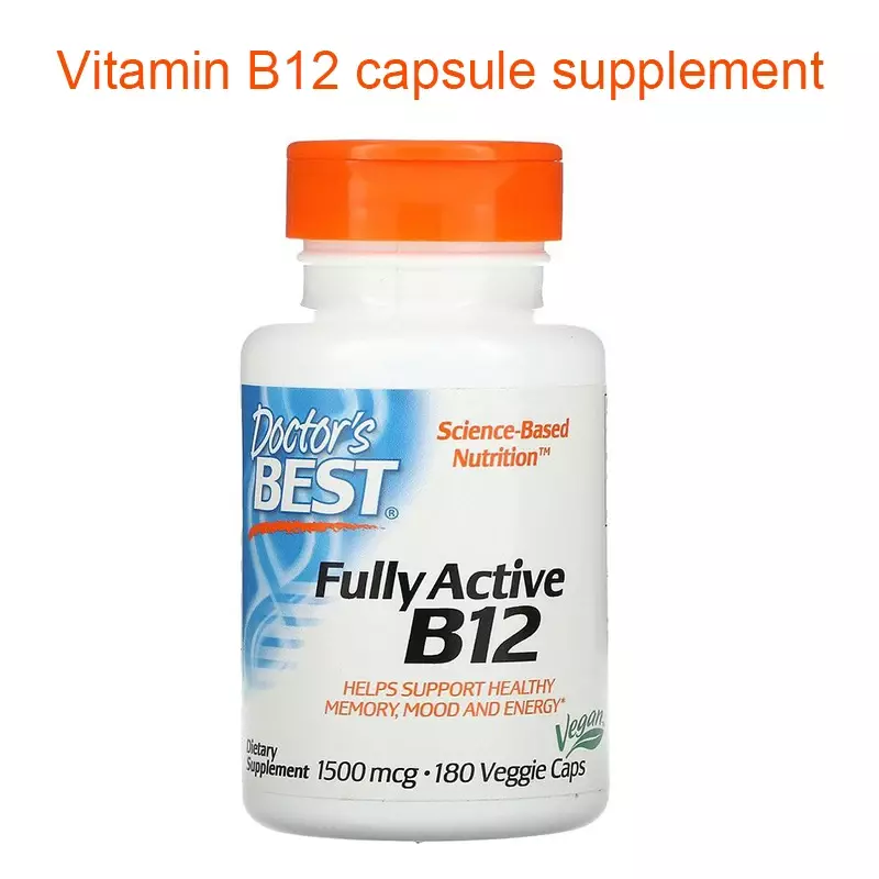 Suplemento alimentar saudável, 180 comprimidos, totalmente ativo, B12, metilcobalamina, cápsula de vitamina B12