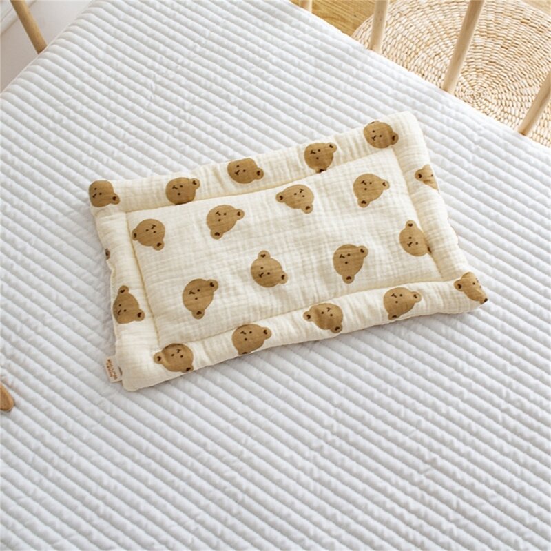 아기 베개 통기성 베개 유모차 베개 어린이 0-12개월을 위한 평면 베개