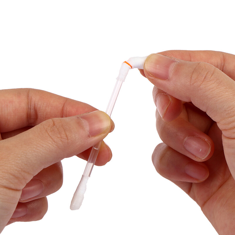 50 pcs/lot Vitamin E Oil Swabs Stick Disposable VE Cotton Swab Protect Lip Gum Anti-dry Moisture Use Before Teeth Whitening