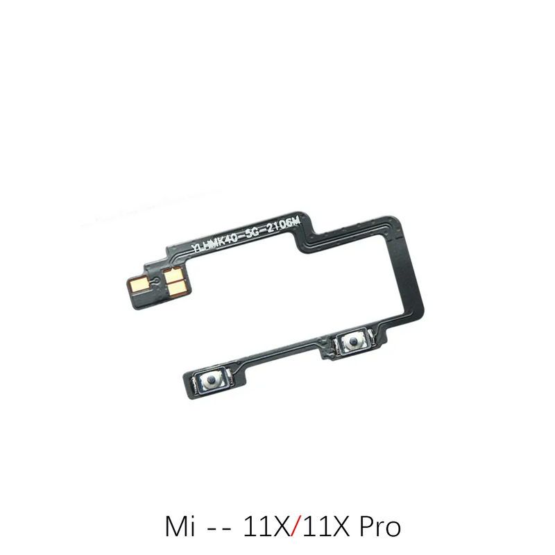 Xiaomi 10,lite,10lite,11lite,11pro,xiaomi12,flexケーブル用の電源およびオフボタンボリュームスイッチ、キー制御