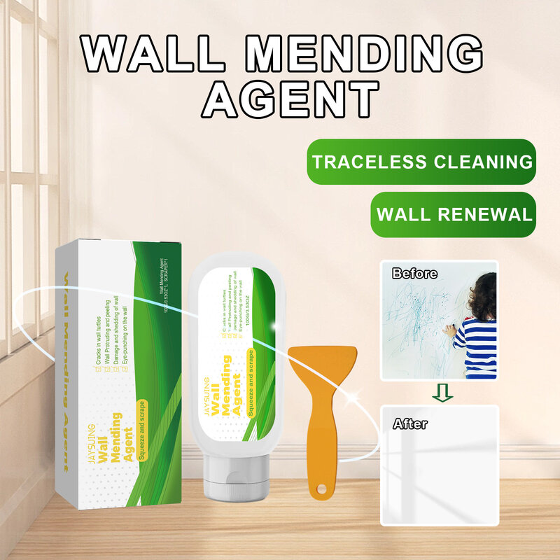 Wall Mending Paste Wall Repairing Ointment Grout Beautiful Paint Nail Hole Quick-Drying Agent with Scraper Wall Restore Cream