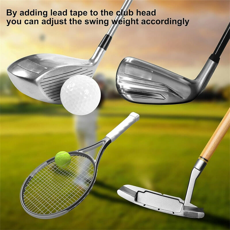 30~200g Golf Adhesive Lead Tape Lead Weights Golf Club Tennis Racket Iron Putter Weighted Lead For Clubs Tennis Badminton Access