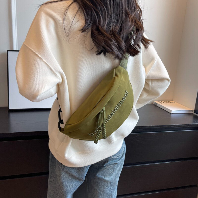 Повседневная спортивная сумка Tiptoegirls, нейлоновая маленькая сумка-мессенджер 2024, новый стиль, сумка через плечо, модные нагрудные сумки С Вышивкой Букв