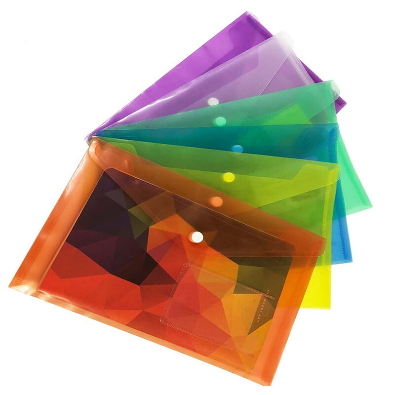 Transparente Kunststoff a5 Ordner Datei Tasche Dokument halten Taschen Ordner Papier Lagerung