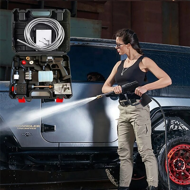 24V/48V Lithium Battery Wireless Portable Car Wash Spray car wash Gun, High Pressure car Washer.