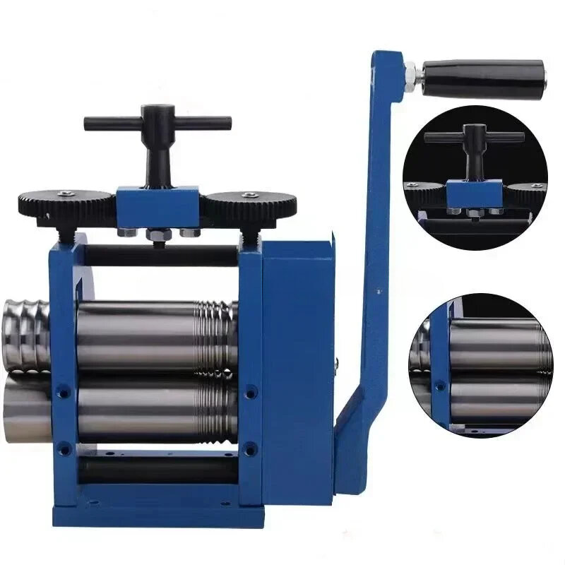 3 rolling mill semi circular jewelry gold and silver block press, inch/4.4 inch plate manual combination jewelry