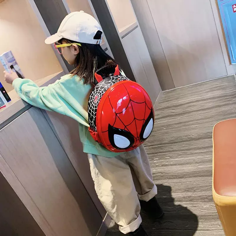 Marvel Light Backpack para criança, Spiderman Schoolbags, saco de ombro bonito dos desenhos animados, alta qualidade, estudantes, meninos, meninas, moda, novo