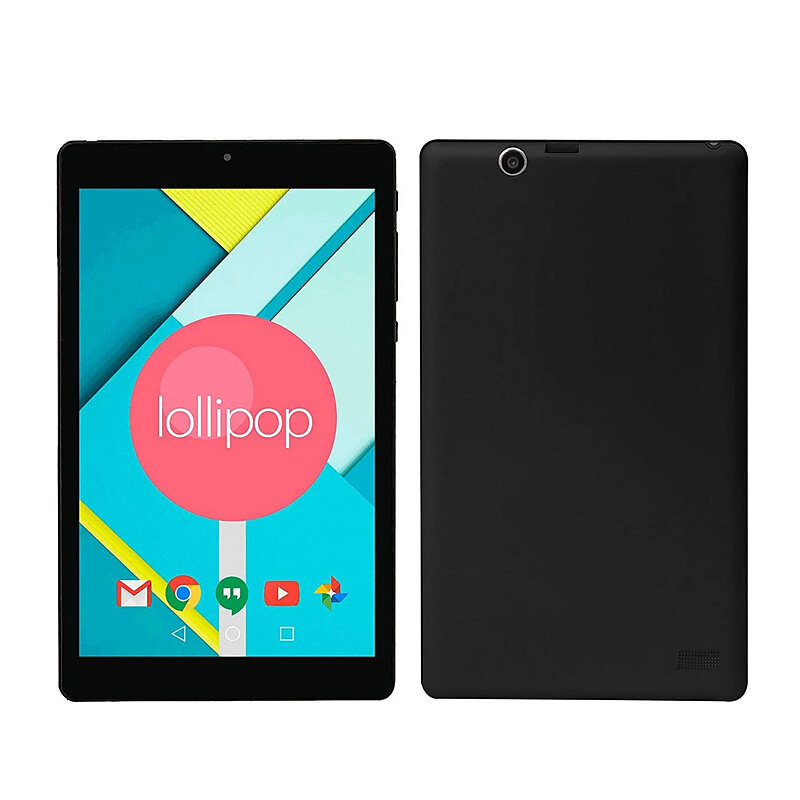 Tablet Android 5.0, Tablet saku 8 inci RAM 1G + ROM 16G Dual kamera WIFI 800*1280 layar IPS Ares8 Quad Core