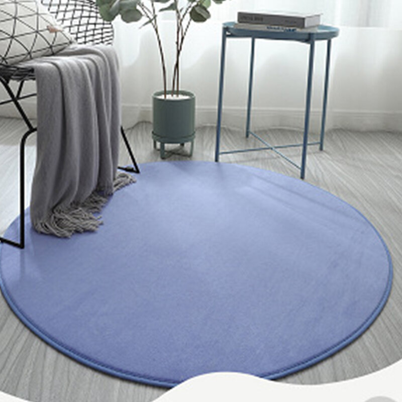 Runder Plüsch teppich Anti-Rutsch-Schlafzimmer Badezimmer einfachen Stil Teppich korb
