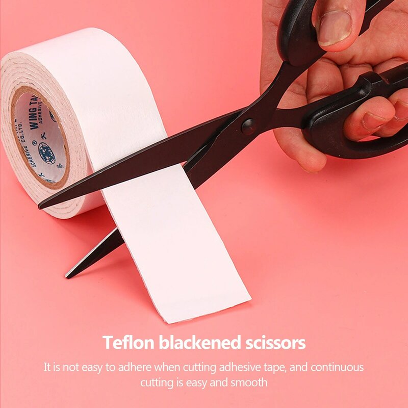 Pure Black Tailor Scissors para costura, cortador de tecido, tesoura para bordado, ferramentas para artesanato, escritório
