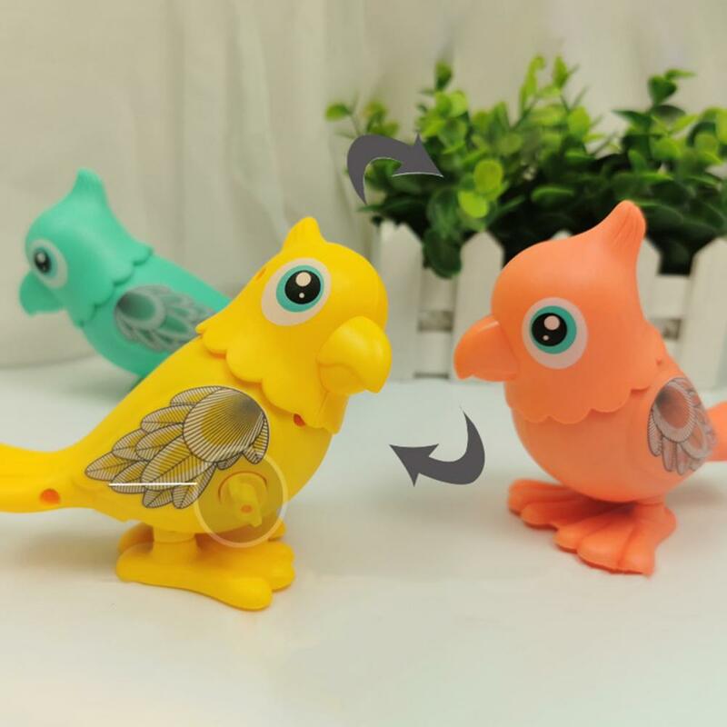 Заводная игрушка-попугай, Очаровательная заводная игрушка для детей, заводная игрушка-животное для подарков, вечеринок, простота в использовании, для детей