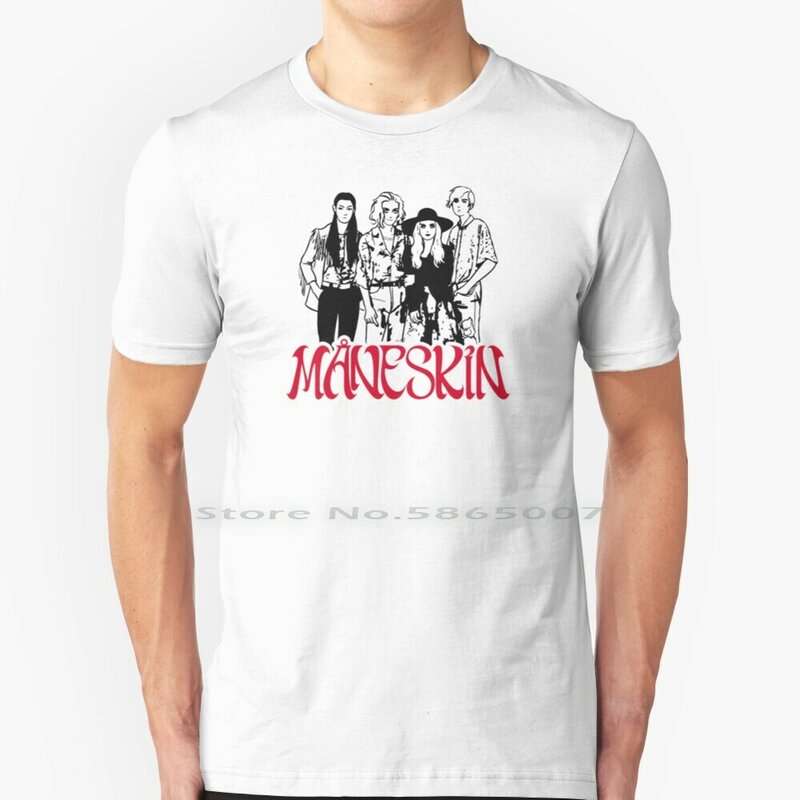 Maneskin – t-shirt 2021 coton, groupe de Rock M?neskin Winner, 100% coton, 2021, 2021, Zitti E Buoni, Esc 2021 21