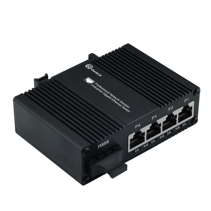 High Rate Poe Injector Switch 10/100/100Mbps RJ45 Switch 10/100/1000BASET DIN Trail/wall-mountable Industrial Switch Poe