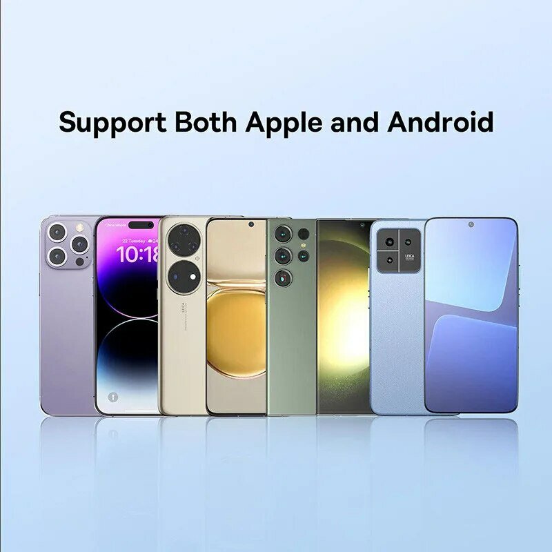 Bas192.- Chargeur rapide sans fil, 15W, pour iPhone 15 14, pour Airpods Visible Qi, pour Samsung S22, Xiaomi LG