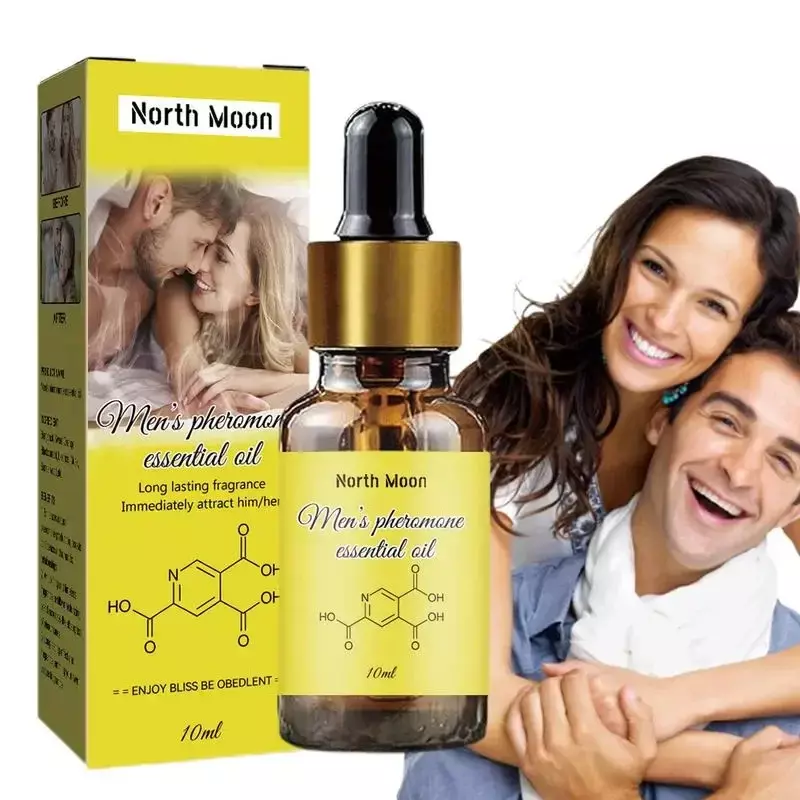 Huile essentielle infusée de phéromone pour hommes et femmes, parfum unisexe pour attirer, 10ml