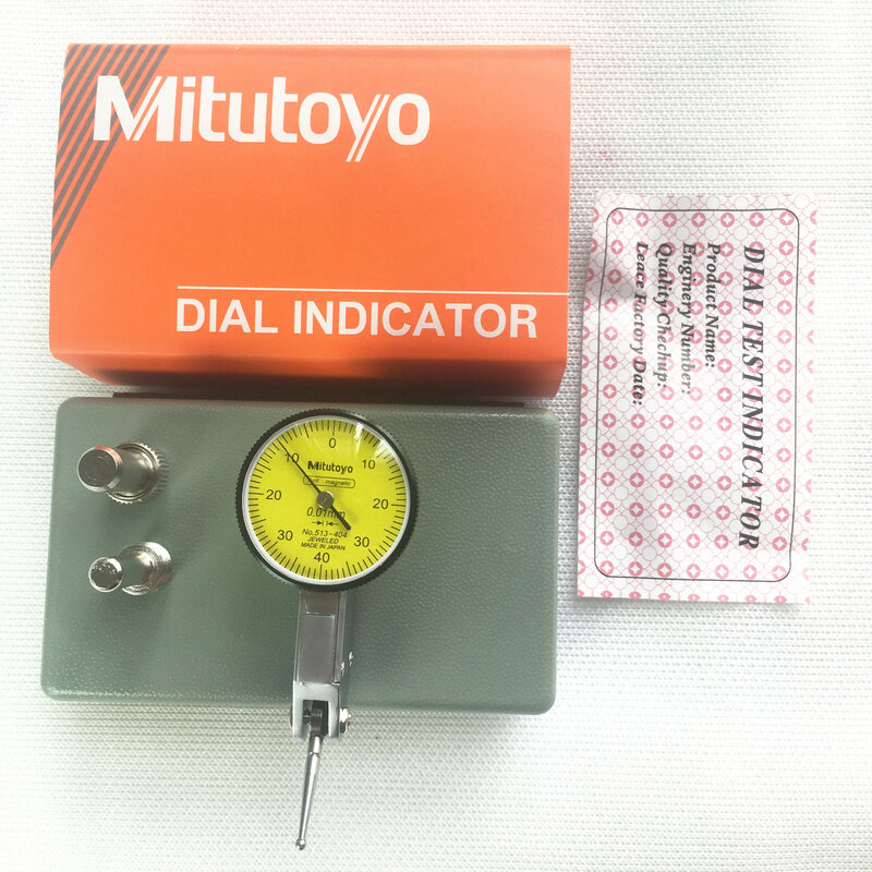 Mitutoyo-Analógico Lever Dial Indicator, Gauge Precisão, 0,01 milímetros Faixa, 0-0,8 milímetros de diâmetro, Ferramentas de medição, No.513-404