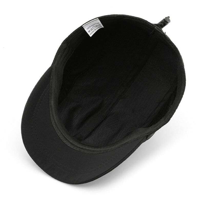 หมวกเบสบอลผ้าฝ้ายปรับการป้องกันแสงแดดแห้งเร็วหมวกกันแดดปีกสั้นฮิปฮอปกอล์ฟหมวกสแนปแบค