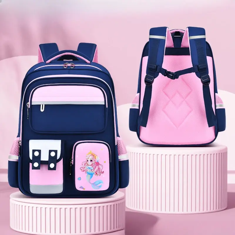 여아 및 남아용 어린이 책가방, 초등 학교용 경량 배낭 방수 책가방, 새로운 디자인