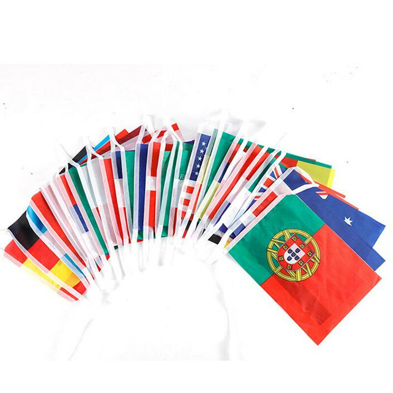 32 bandeiras da corda bandeira países ao redor do mundo nações barra decoração 20*30cm/14*21cm/30*45cm bandeira para decoração de festa