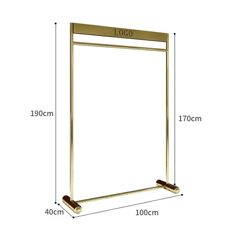 custom，Manufacturers Selling Clothes Display Racks Shelf For Clothing Shop Gold Clothing Display Rack