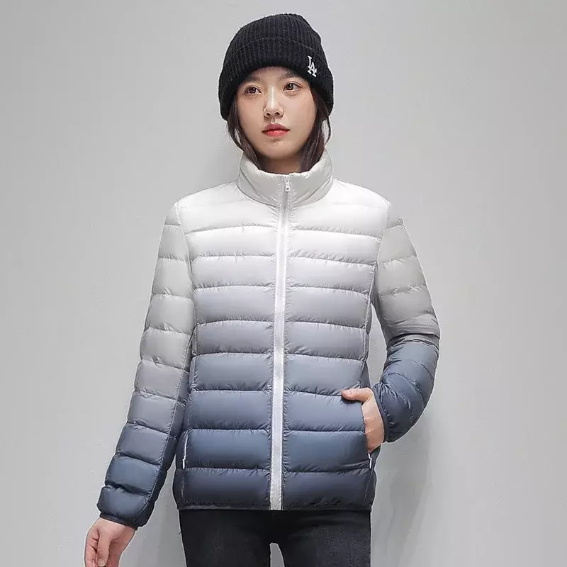 Winter Women's Gradient Casual Down Jacket Outdoor Windproof Multi-purpose Jacket Women's Portable Slim Fit Thermal Jacket