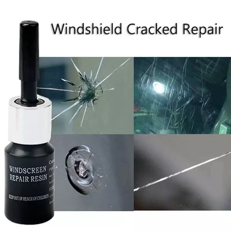 Agente líquido de reparación de arañazos de vidrio de coche, herramientas de agente de reparación de craquelado de grietas de vidrio de ventana de parabrisas, Nano