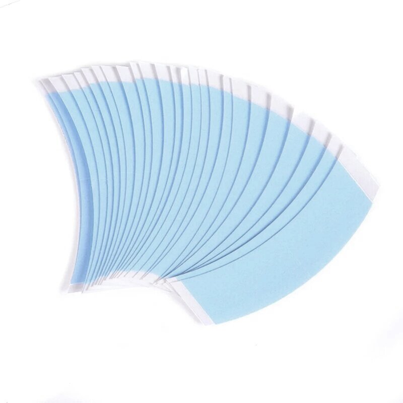 144Pc/Lot Blue Double Hair System Adhesive Strong Extension Wig Tape Fixed Hair Waterproof for Toupee Lace Wigs Film