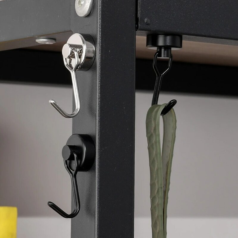 1/5pcs Strong Magnetic Hooks Multi-Purpose Heavy Duty Storage Home Kitchen Refrigerator Rotatable Magnet Hooks Bathroom Hangers
