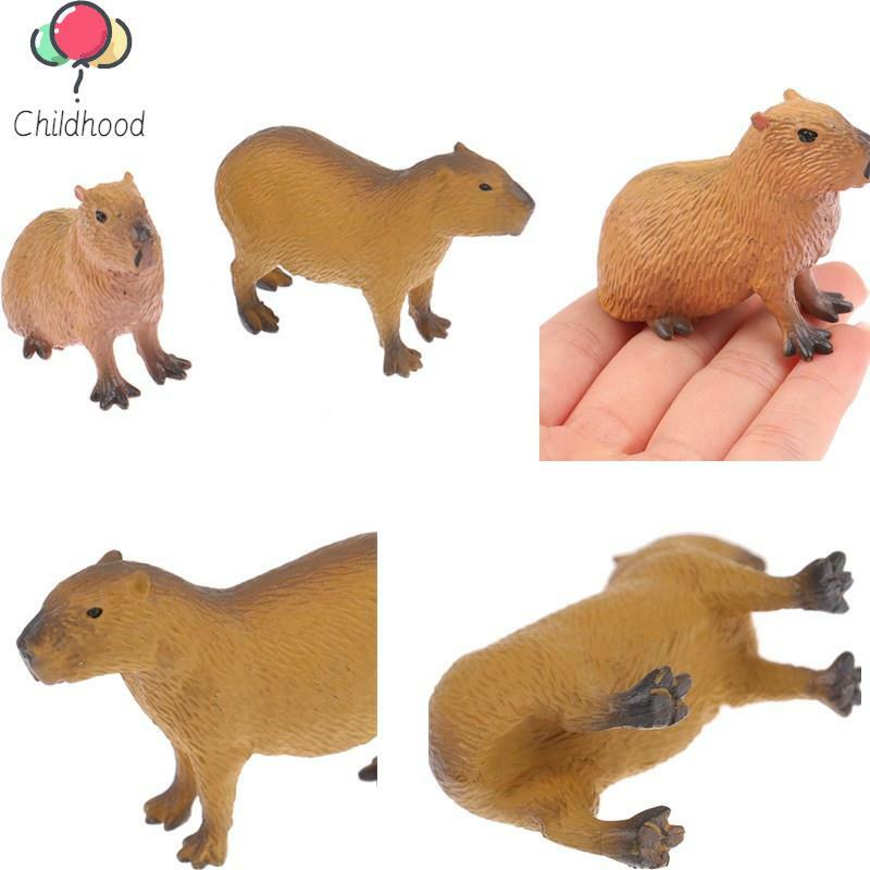 Figura DE ACCIÓN DE Capybara, minimodelo de simulación de animales salvajes, Colección para niños, regalo, nuevo