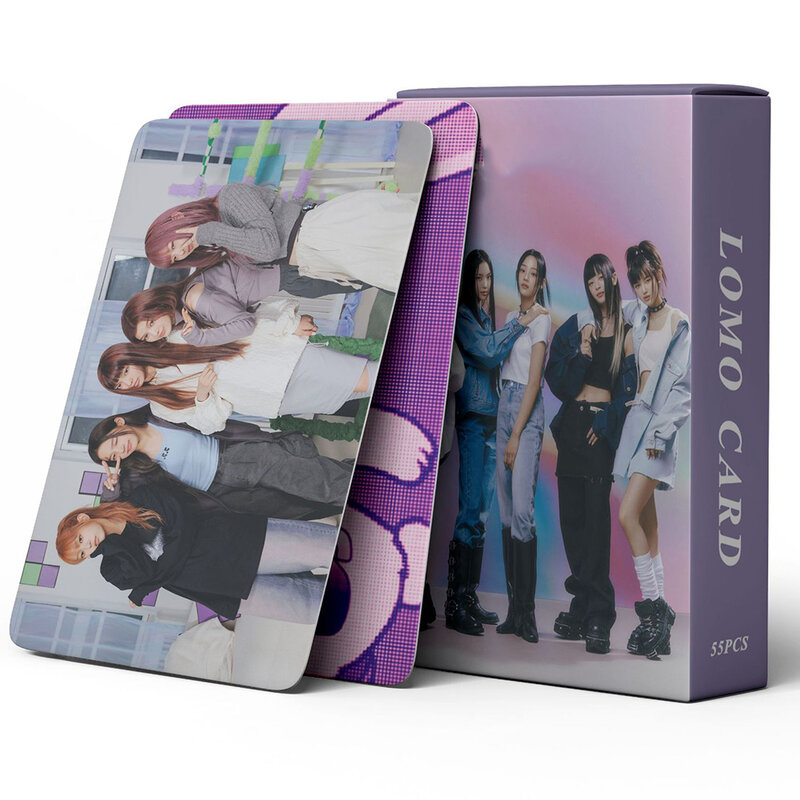 55PCS/set KPOP Stuff NewJeans Get Up New Album Girl Group Photocards Photo Card High Quality HD Postcard Fans Collection Gift