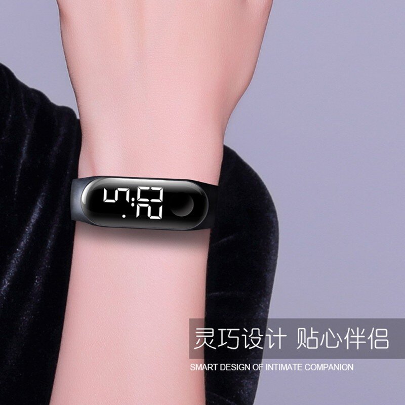 Elektroniczne zegarki LED z czujnikiem sportowe świecące modne zegarki męskie i damskie часы мужские наручные montre homme relógio masculino