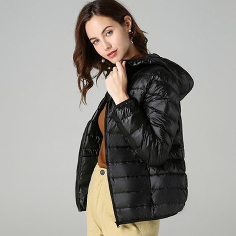 MRMT 2024 여성용 유럽 다운 재킷, 짧은 경량, 두껍고 따뜻한 슬림, 화이트 덕 다운 패션 재킷, 브랜드 신상