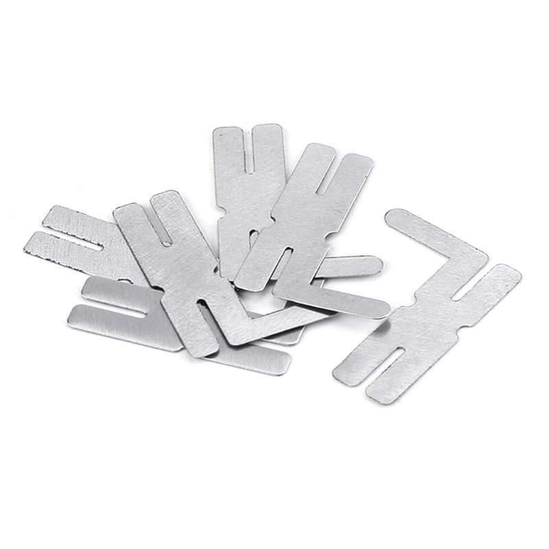 H-type Nickel Plated Steel Strip Sheets for Battery Pack Spot Welder 100 Pieces