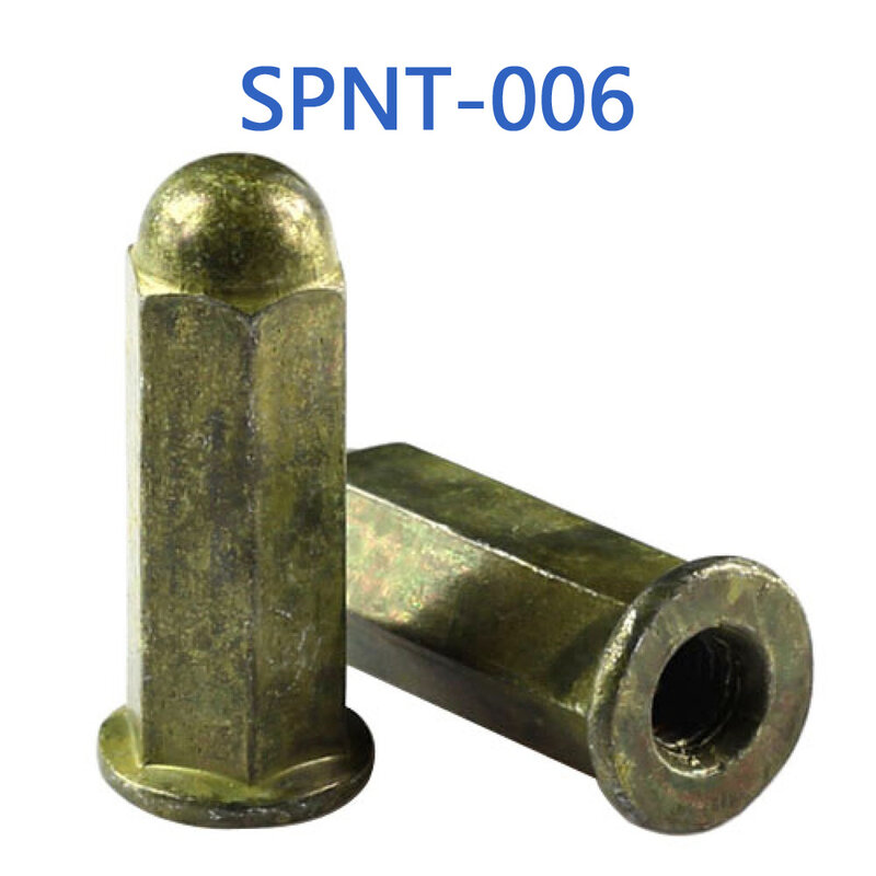 SPNT-006 GY6 Exhaust Nuts M6 For GY6 125cc 150cc Chinese Scooter Moped 152QMI 157QMJ Engine