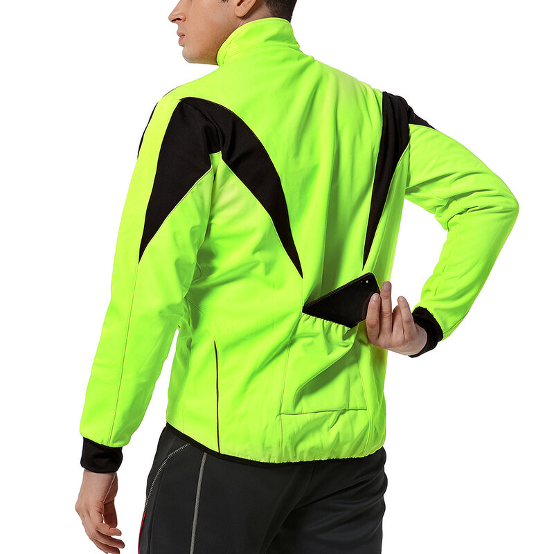 Wosawe-impermeável e windproof ciclismo jaqueta para homens, jaqueta de lã térmica, ciclismo jersey, mtb, estrada, snowboard, casaco de inverno